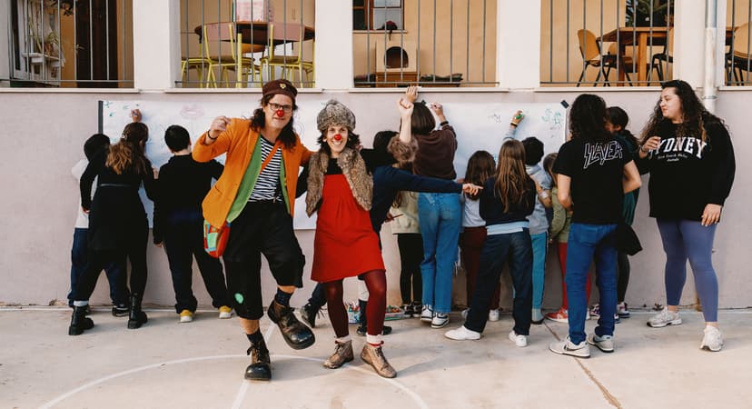 Educaclowns im Einsatz